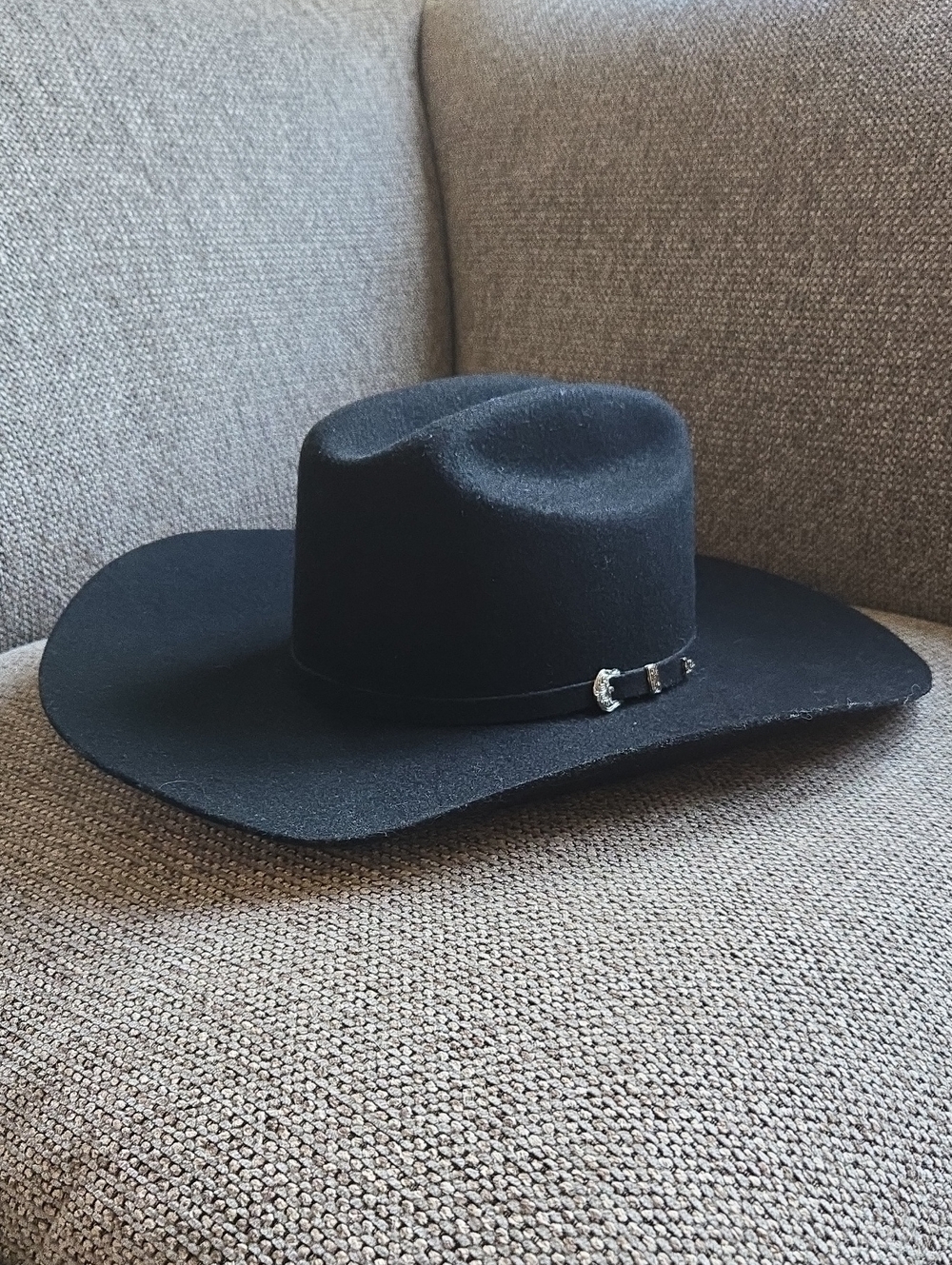 NWT Ariat Black Unisex Cowboy Hat ( Hat Size 7 1/4 )
